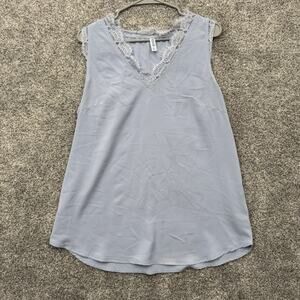 Coquette Tank Top Women Large Lace Trim Chic Romantic Dainty Cottagecore Soft